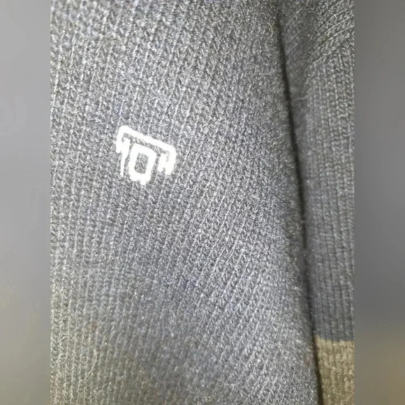 Free People Men's Wool Blend Blue/Gray Crewneck Sweater Size L Vintage - Picture 2 of 11